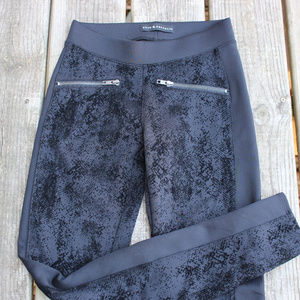 Rock and Republic Black Textured Pants